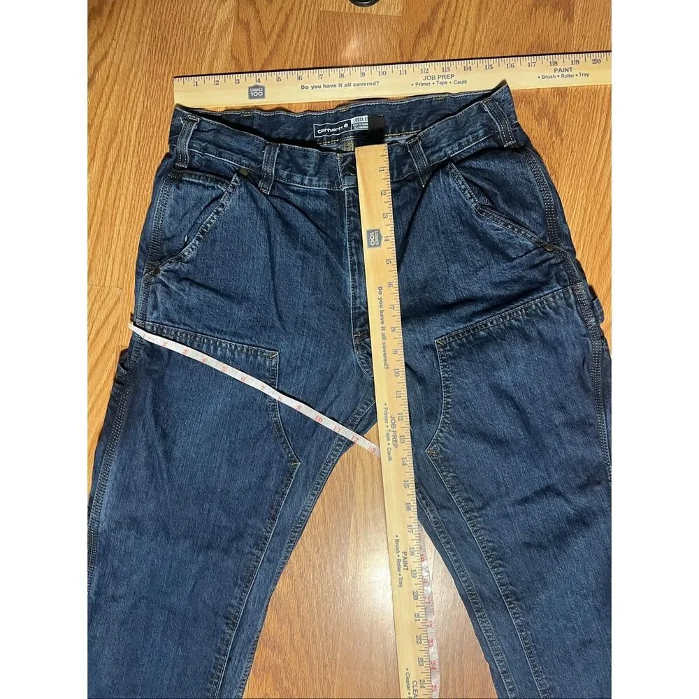 Carhartt Men’s Loose Straight Double Knee Dungaree Jeans 32x32